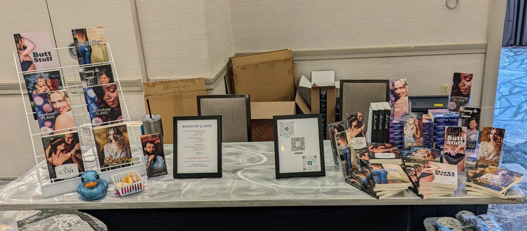 My vendor table at GASP 2024.